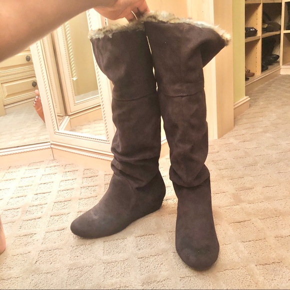NWOT Vegan suede brown boots - Picture 7 of 8